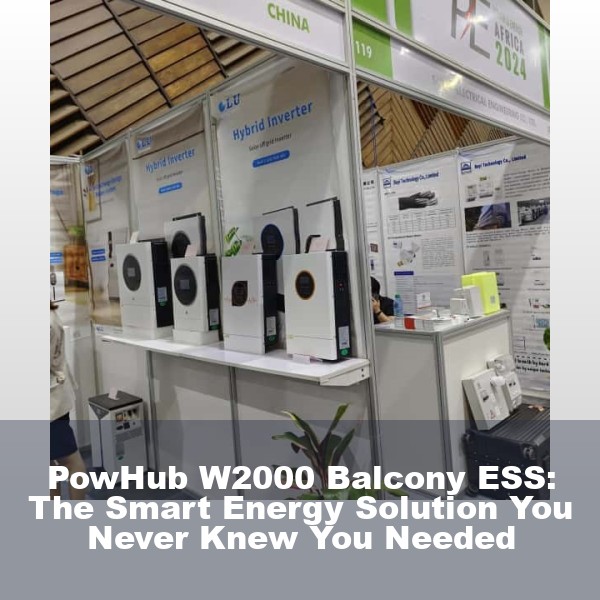 PowHub W2000 Balcony ESS: The Smart Energy Solution You Never Knew You Needed